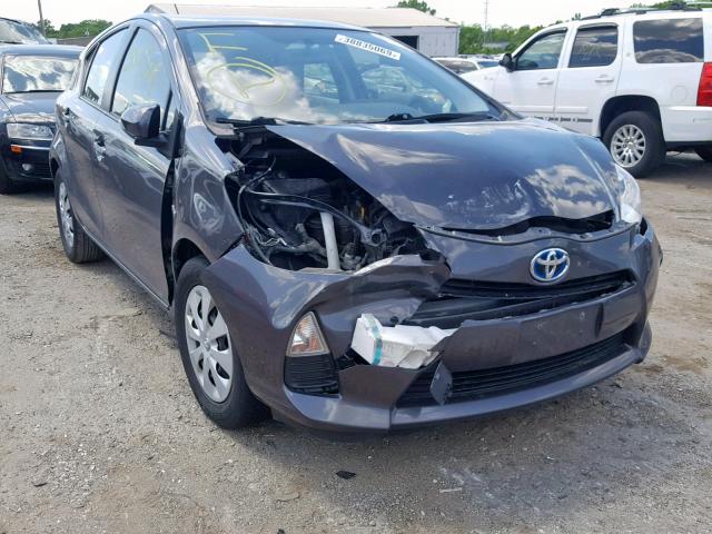 JTDKDTB31D1554900 - 2013 TOYOTA PRIUS C GRAY photo 1