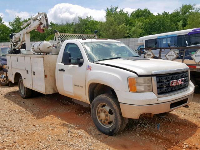 1GD322C82DF118408 - 2013 GMC SIERRA K35 WHITE photo 1