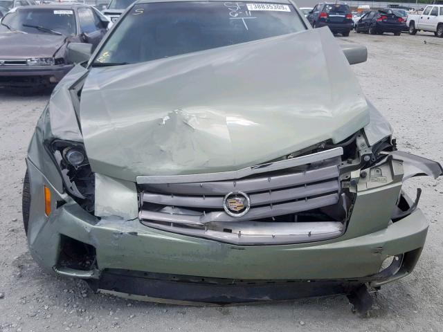 1G6DP567X50112930 - 2005 CADILLAC CTS HI FEA GREEN photo 7