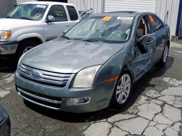 3FAFP08126R227725 - 2006 FORD FUSION SEL GREEN photo 2