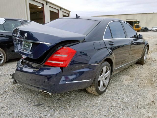 WDDNG7DB7CA435334 - 2012 MERCEDES-BENZ S 550 BLUE photo 4