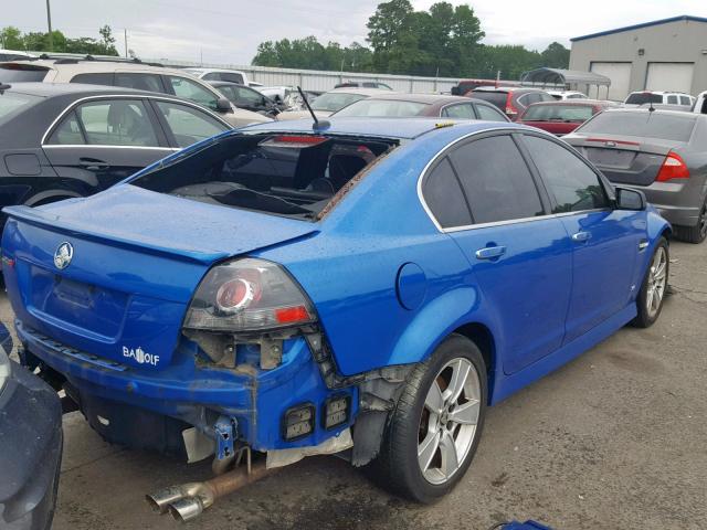 6G2EC57Y89L221547 - 2009 PONTIAC G8 GT BLUE photo 4