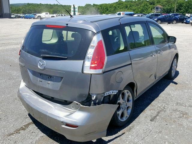 JM1CR2WL7A0382173 - 2010 MAZDA 5 SILVER photo 4