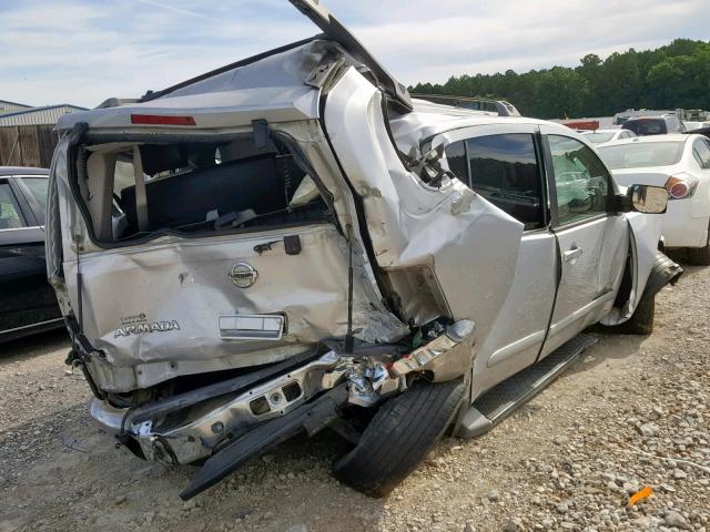 5N1AA08A07N722091 - 2007 NISSAN ARMADA SE SILVER photo 4