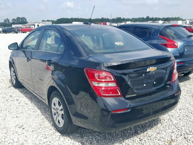1G1JB5SH5J4110253 - 2018 CHEVROLET SONIC LS BLACK photo 3