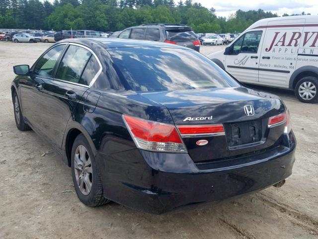 1HGCP2F44CA030262 - 2012 HONDA ACCORD LXP BLACK photo 3