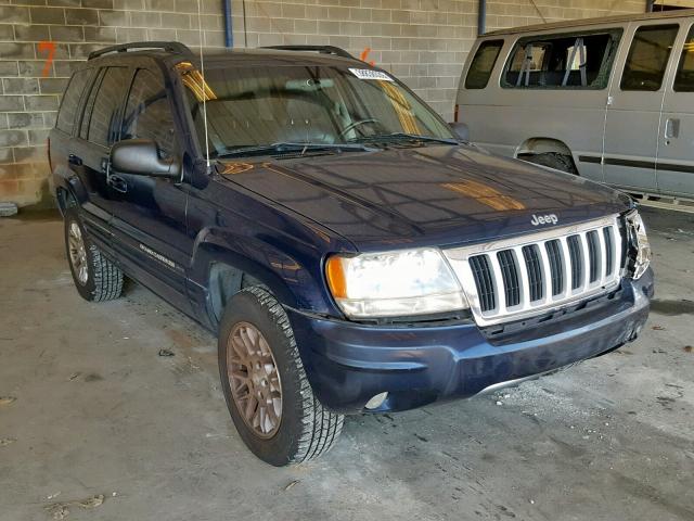 1J4GX58S64C205141 - 2004 JEEP GRAND CHER BLUE photo 1