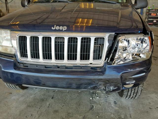 1J4GX58S64C205141 - 2004 JEEP GRAND CHER BLUE photo 9