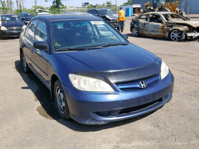 2HGES15454H931761 - 2004 HONDA CIVIC DX BLUE photo 1