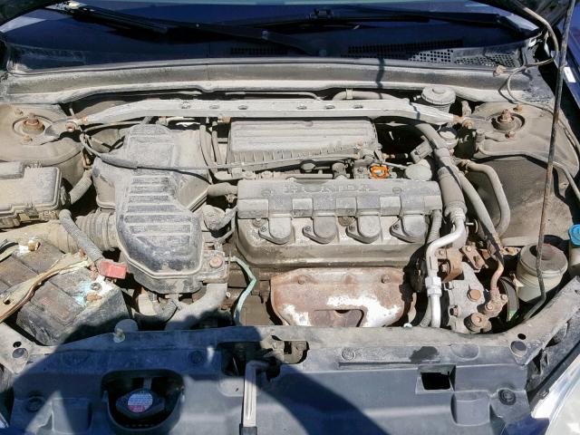 2HGES15454H931761 - 2004 HONDA CIVIC DX BLUE photo 7