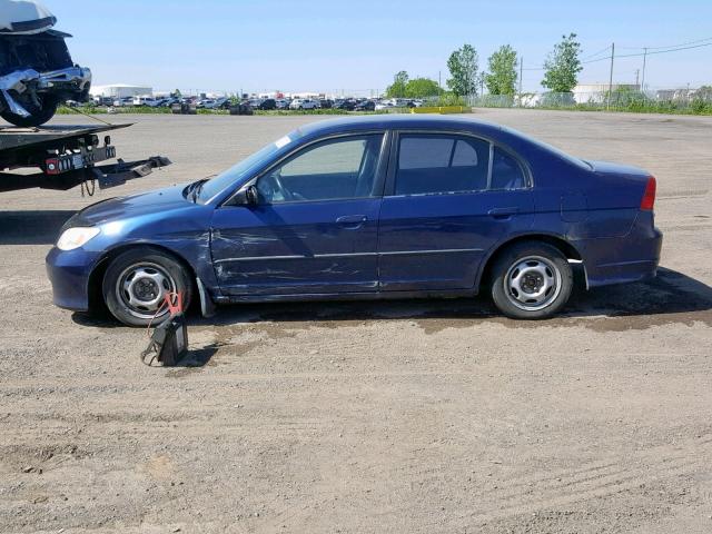 2HGES15454H931761 - 2004 HONDA CIVIC DX BLUE photo 9