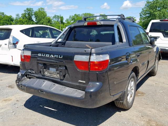 4S4BT62C567103775 - 2006 SUBARU BAJA SPORT BLACK photo 4