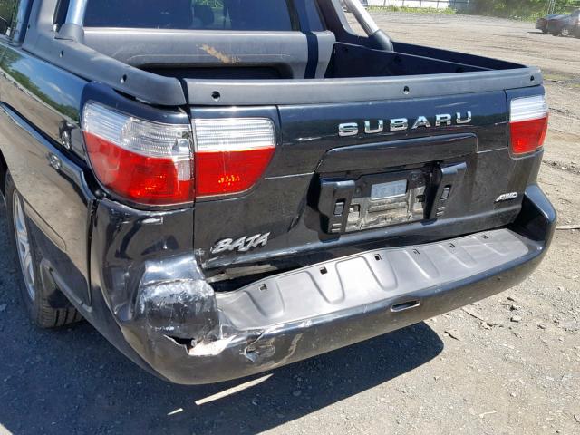 4S4BT62C567103775 - 2006 SUBARU BAJA SPORT BLACK photo 9