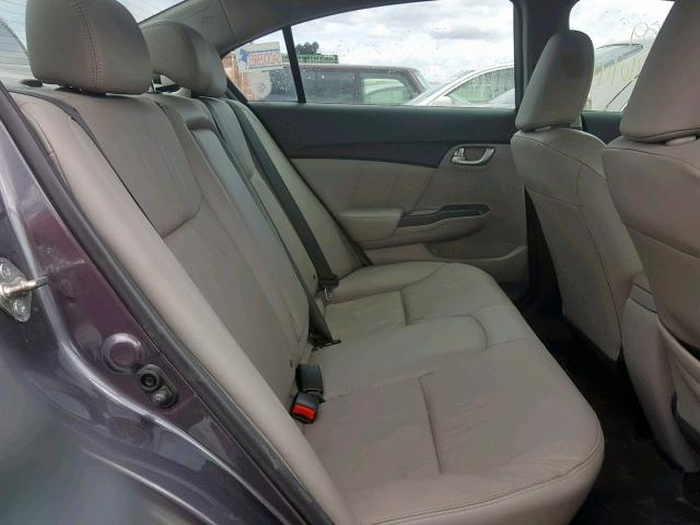 19XFB2F92EE083970 - 2014 HONDA CIVIC EXL GRAY photo 6