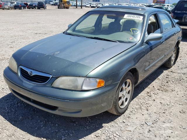 1YVGF22D6X5880427 - 1999 MAZDA 626 ES GREEN photo 2