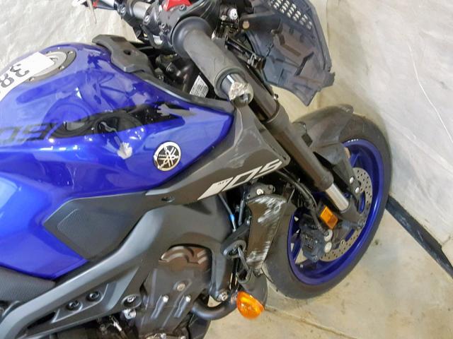 JYARN53N6KA002180 - 2019 YAMAHA MT09 BLUE photo 9