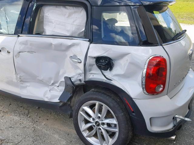 WMWZC5C55EWM18266 - 2014 MINI COOPER S C WHITE photo 9