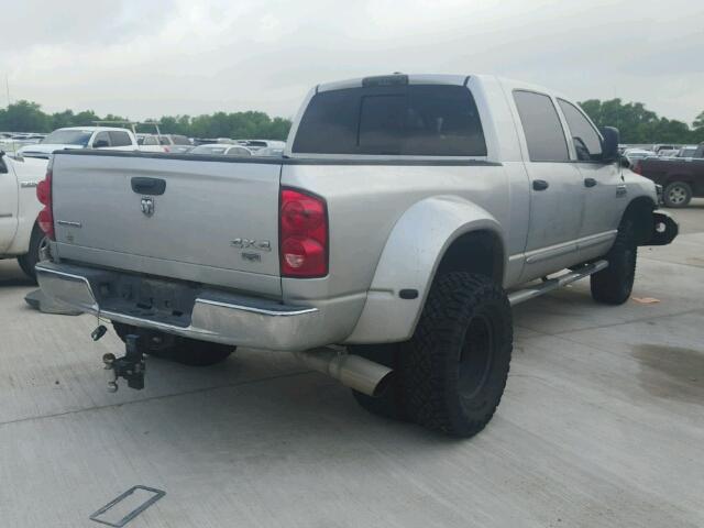 3D7MX49A77G847996 - 2007 DODGE RAM 3500 SILVER photo 4