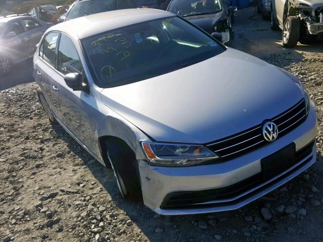 3VW2K7AJ6FM242992 - 2015 VOLKSWAGEN JETTA BASE SILVER photo 1