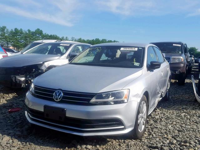 3VW2K7AJ6FM242992 - 2015 VOLKSWAGEN JETTA BASE SILVER photo 2