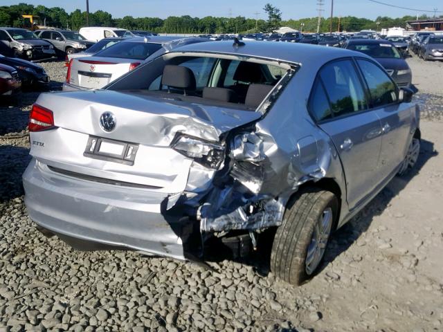 3VW2K7AJ6FM242992 - 2015 VOLKSWAGEN JETTA BASE SILVER photo 4