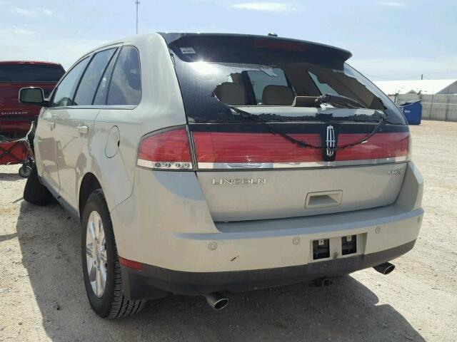 2LMDU68C67BJ03438 - 2007 LINCOLN MKX TAN photo 3