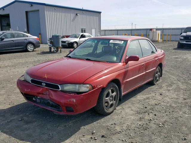 4S3BD6653T7205133 - 1996 SUBARU LEGACY LSI RED photo 2