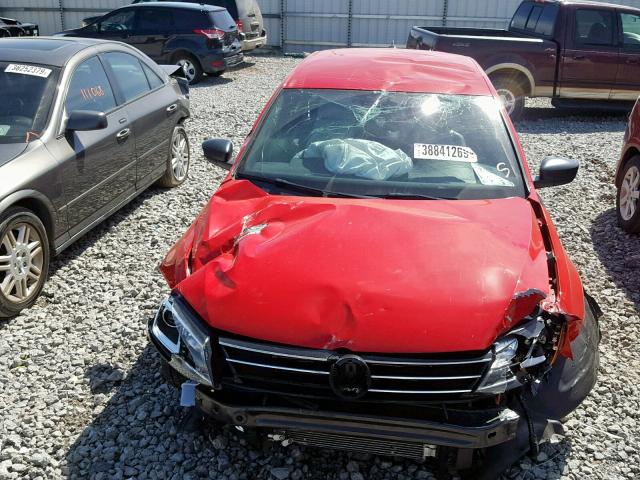 3VWD17AJXGM302964 - 2016 VOLKSWAGEN JETTA SPOR RED photo 9