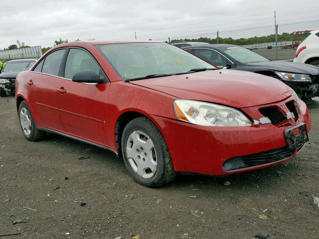 1G2ZF55B964259136 - 2006 PONTIAC G6 SE RED photo 1