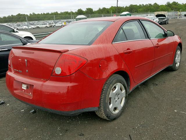 1G2ZF55B964259136 - 2006 PONTIAC G6 SE RED photo 4