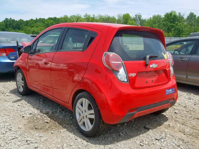 KL8CD6S90DC502939 - 2013 CHEVROLET SPARK 1LT RED photo 3