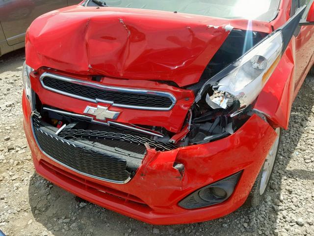 KL8CD6S90DC502939 - 2013 CHEVROLET SPARK 1LT RED photo 9