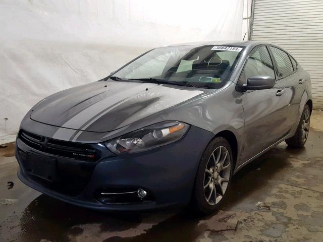 1C3CDFBA6DD336376 - 2013 DODGE DART SXT GRAY photo 2