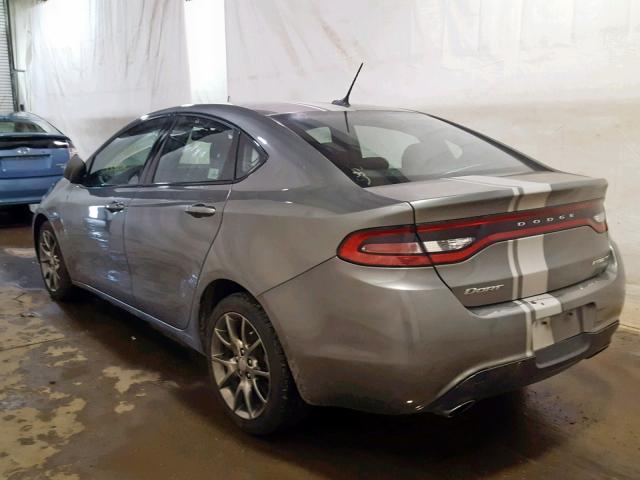 1C3CDFBA6DD336376 - 2013 DODGE DART SXT GRAY photo 3