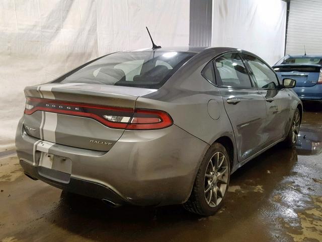 1C3CDFBA6DD336376 - 2013 DODGE DART SXT GRAY photo 4