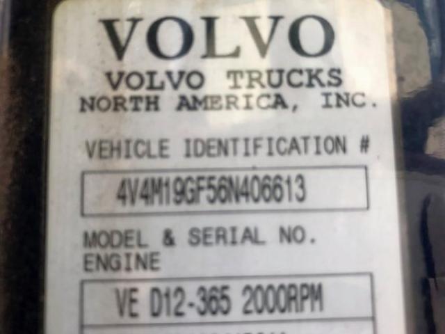 4V4M19GF56N406613 - 2006 VOLVO VN VNM UNKNOWN - NOT OK FOR INV. photo 9