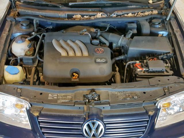 3VWRK69M54M015135 - 2004 VOLKSWAGEN JETTA GL BLUE photo 7