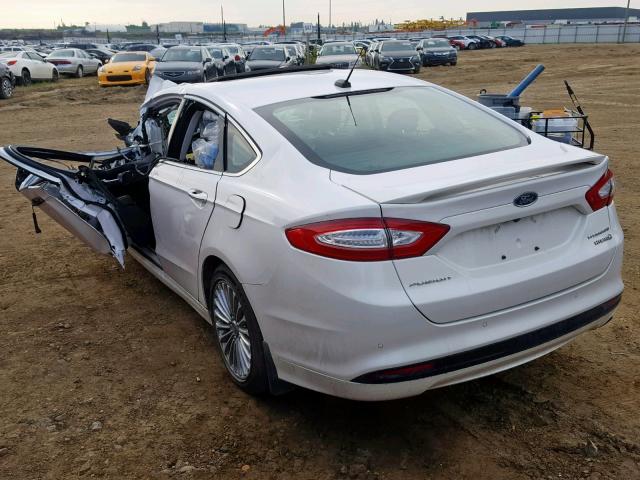 3FA6P0RUXDR300894 - 2013 FORD FUSION TIT WHITE photo 3