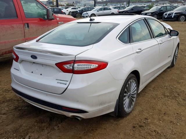 3FA6P0RUXDR300894 - 2013 FORD FUSION TIT WHITE photo 4