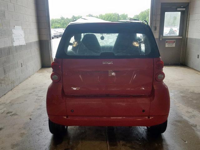 WMEEJ3BAXCK528228 - 2012 SMART FORTWO PUR RED photo 6