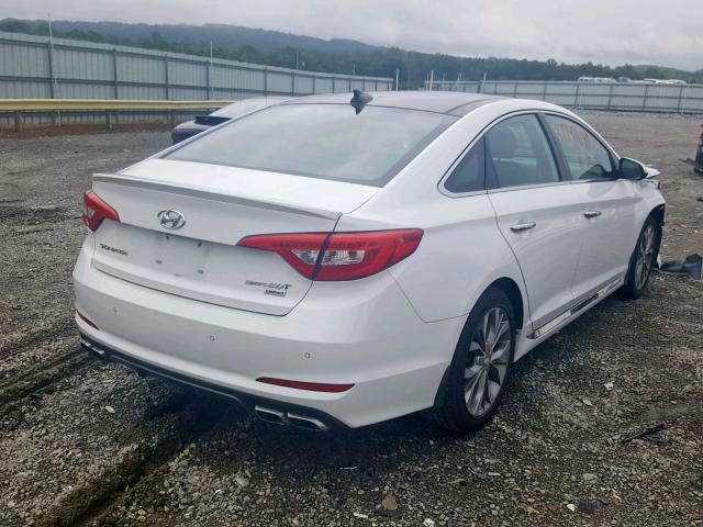 5NPE34AB5FH195917 - 2015 HYUNDAI SONATA SPO WHITE photo 4