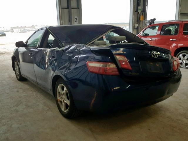 4T1BE46K57U047064 - 2007 TOYOTA CAMRY NEW BLUE photo 3