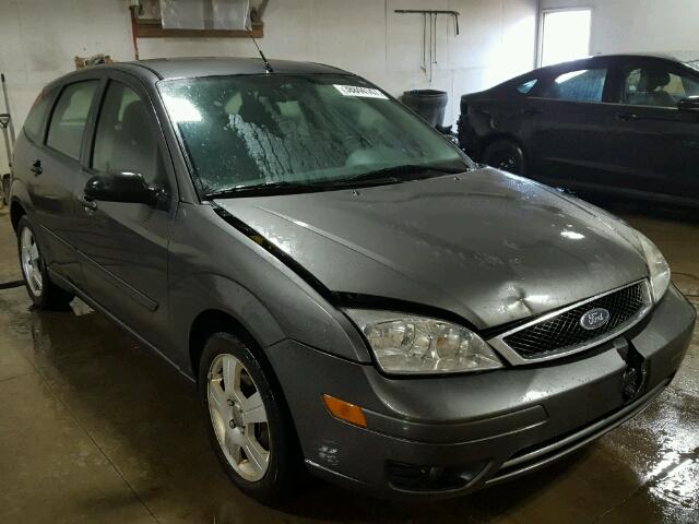 1FAHP37N07W339694 - 2007 FORD FOCUS ZX5 GRAY photo 1