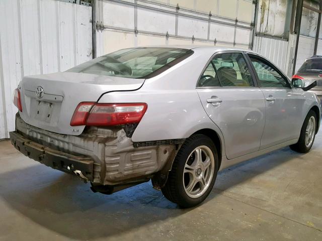 4T1BE46K07U642291 - 2007 TOYOTA CAMRY NEW SILVER photo 4