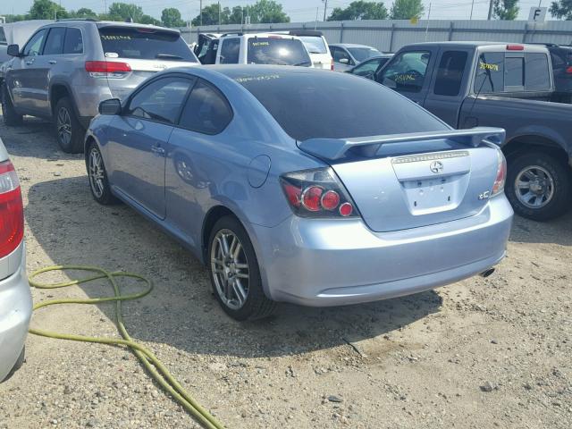 JTKDE167780242804 - 2008 TOYOTA SCION TC ლურჯი ფოტო 3