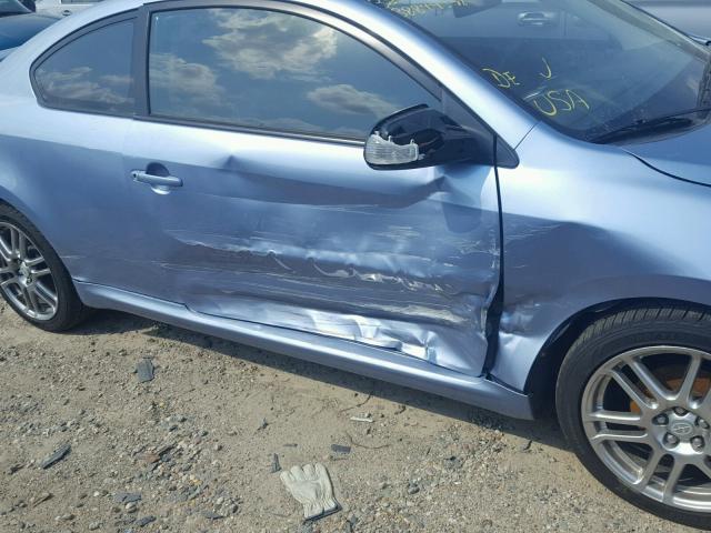 JTKDE167780242804 - 2008 TOYOTA SCION TC ლურჯი ფოტო 9