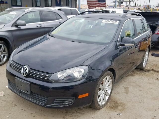 3VWPL7AJ9EM622457 - 2014 VOLKSWAGEN JETTA TDI BLACK photo 2