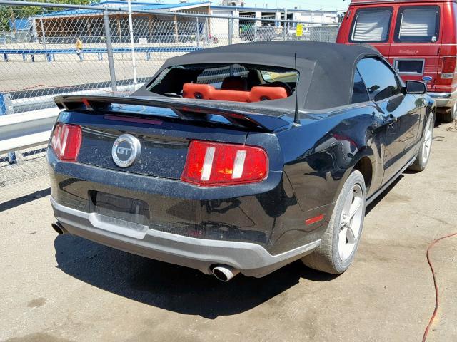 1ZVBP8FH8A5143859 - 2010 FORD MUSTANG GT BLACK photo 4