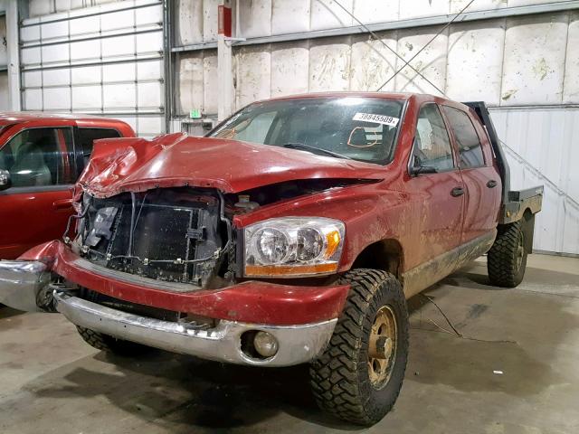 3D7KS29CX6G162871 - 2006 DODGE RAM 2500 RED photo 2