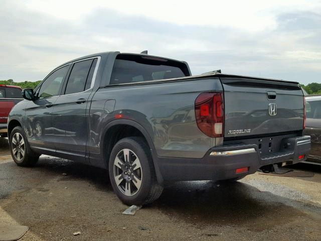 5FPYK2F63HB003791 - 2017 HONDA RIDGELINE GRAY photo 3